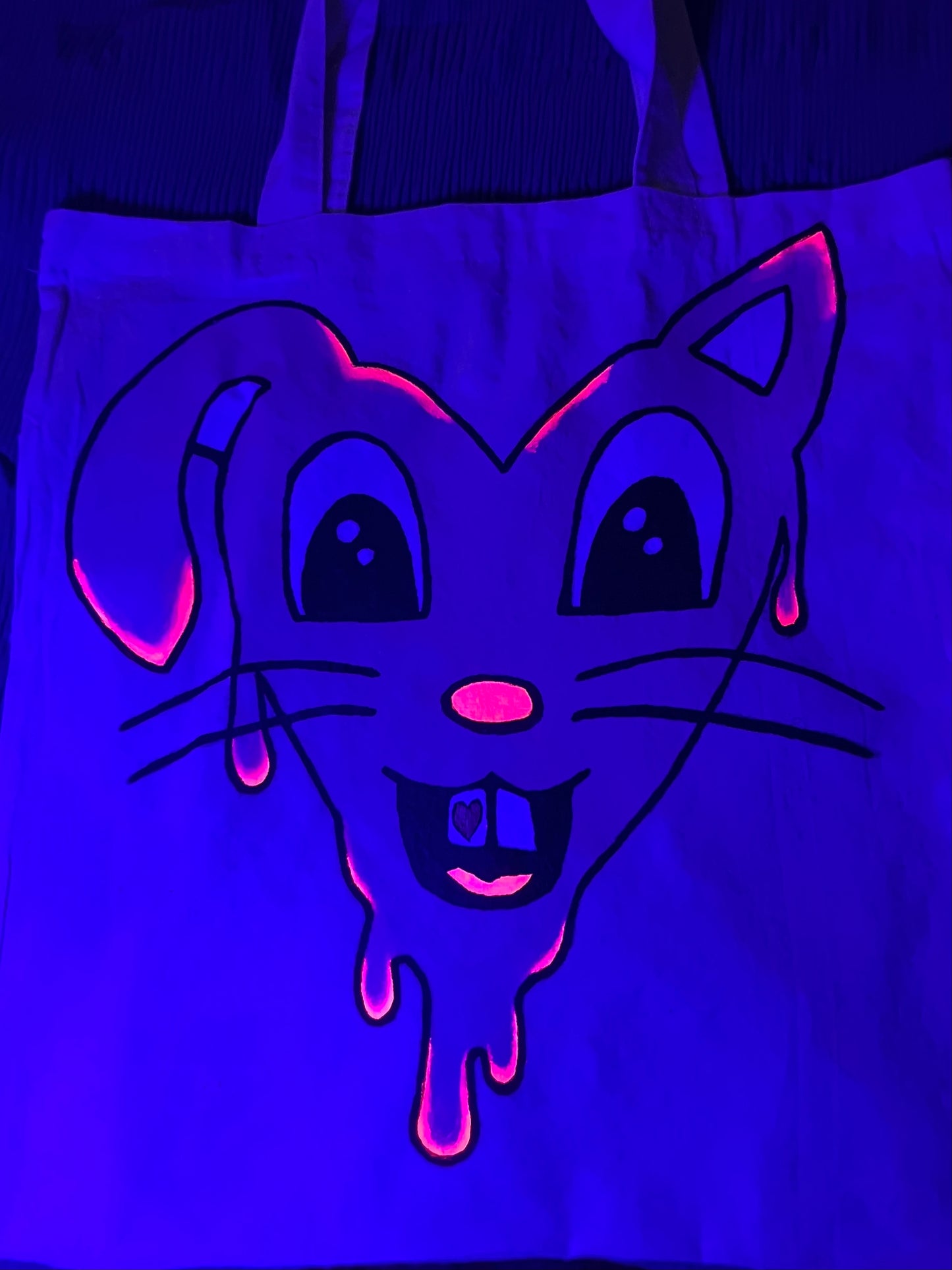 Love Drip Bunny Tote Bag