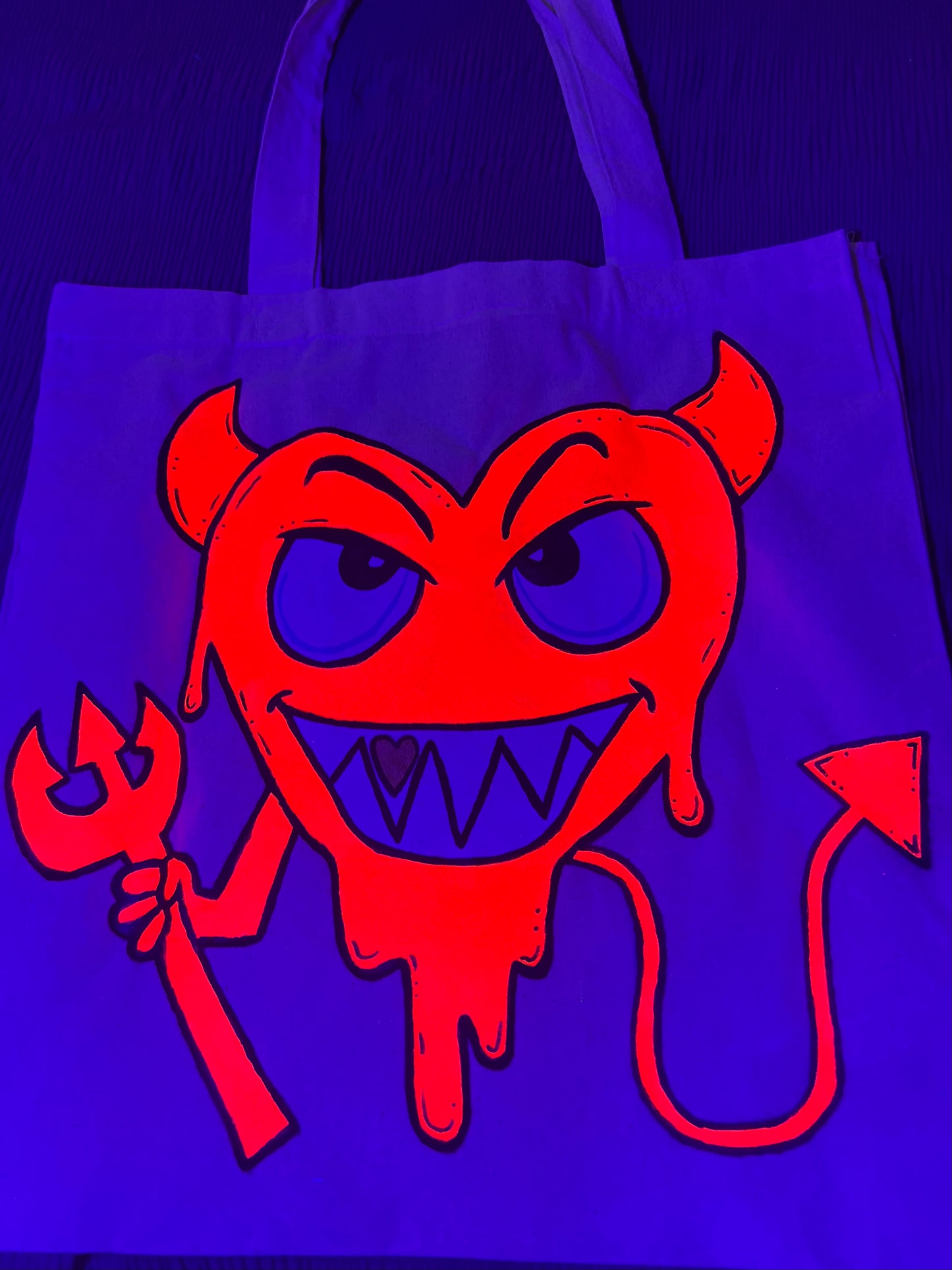 Love Drip Devil Tote Bag