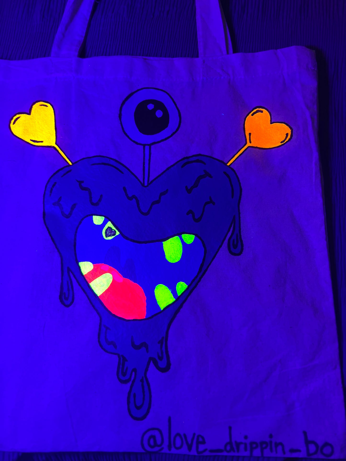 Love Drip Alien Tote Bag